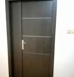 Elegant 4ft x 7ft wooden door, excellent insulator and rust-free, available at Homemart NG.